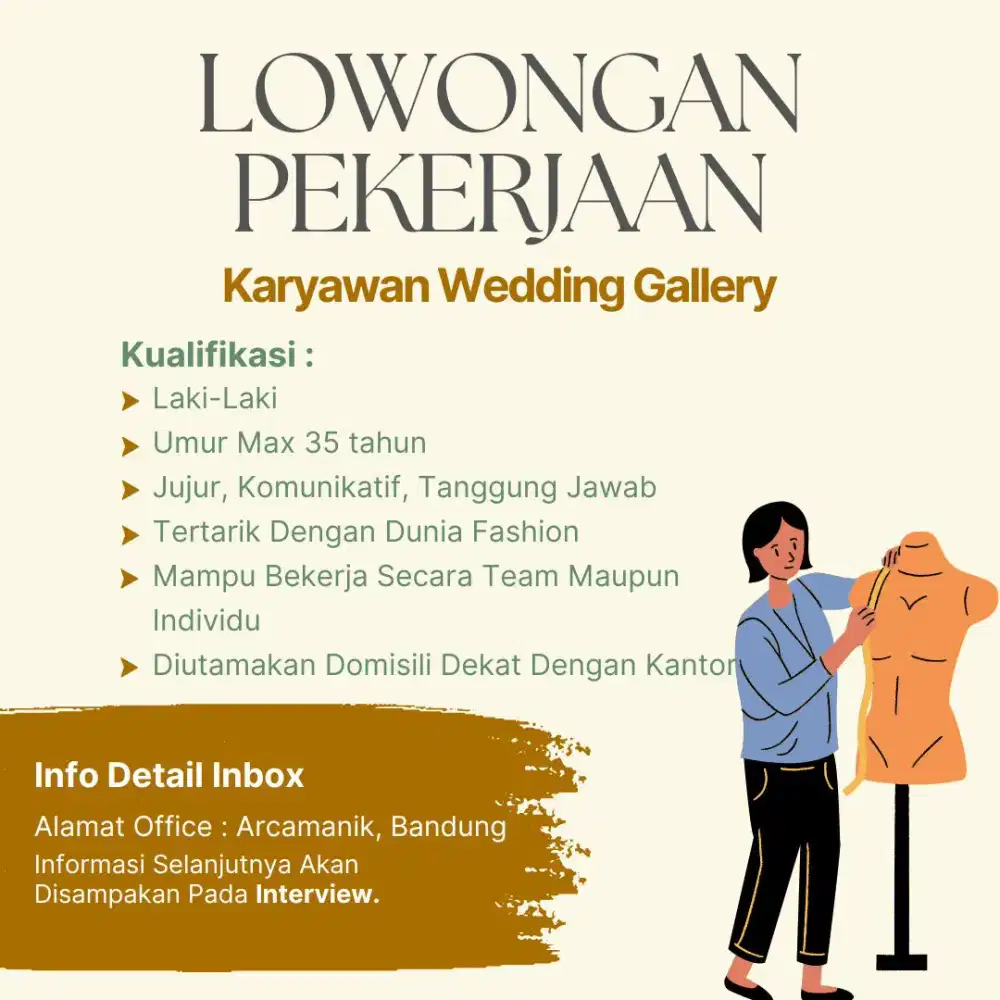 INFO LOKER, MINAT / INFORMASI LEBIH LANJUT INBOK