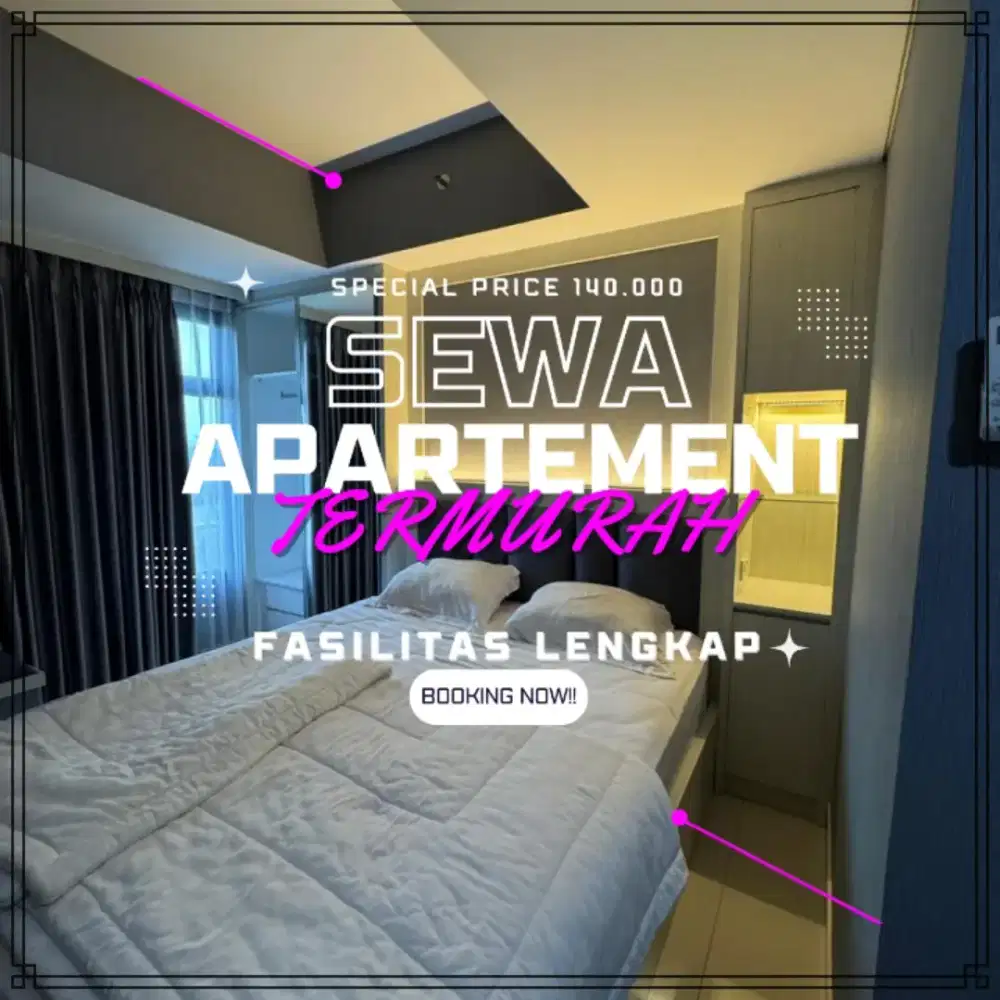 Sewa apartemen TREEPARK SERPONG BSD CITY Harian/Transit Termurah