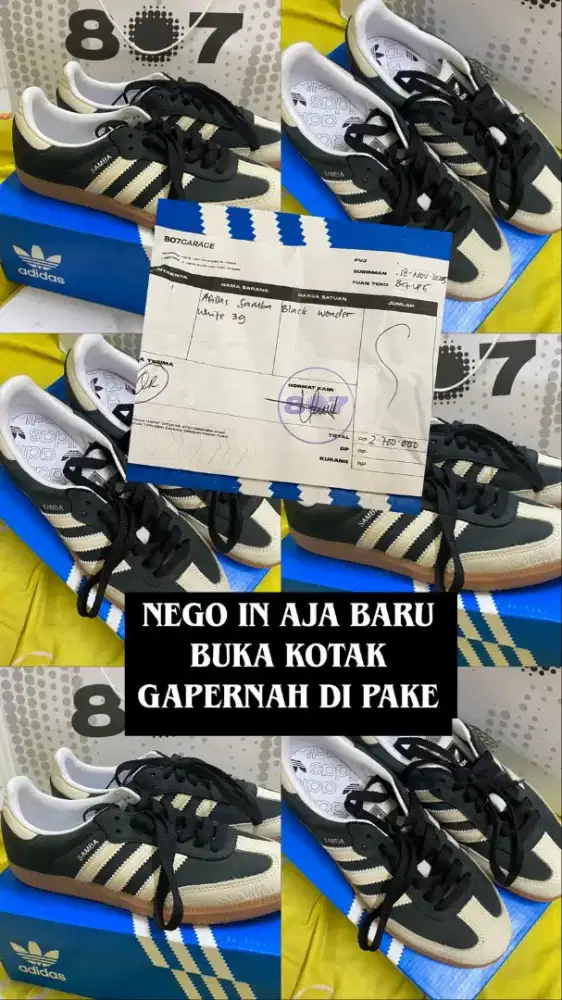 adidas samba black wonder white