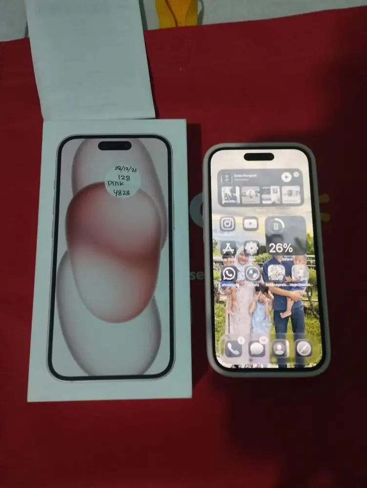 Iphone 15 128 gb Pink Ex resmi Erafone
