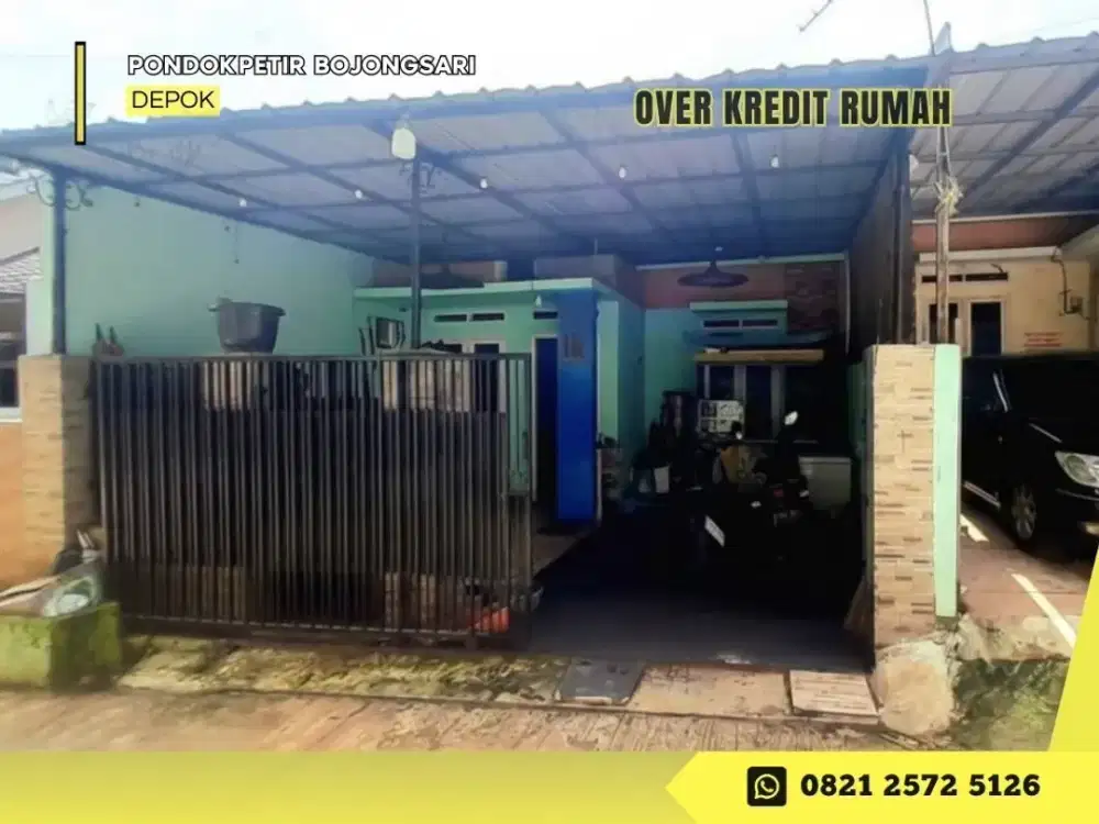 Jual Rumah Take Over LT120 dekat Tol di Perum Green Mufid Pamulang Depok