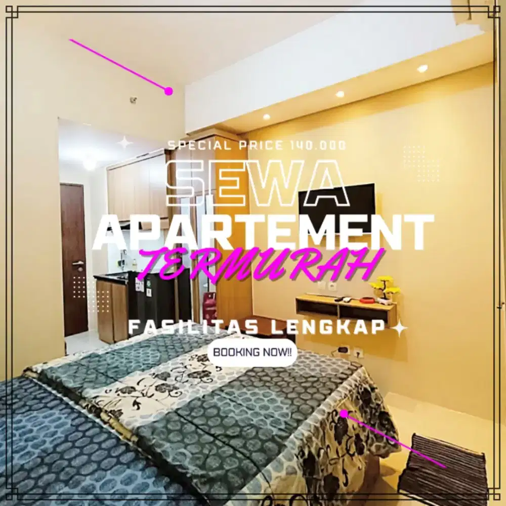 Sewa apartemen TREEPARK CITY Harian/Transit Tangerang Termurah