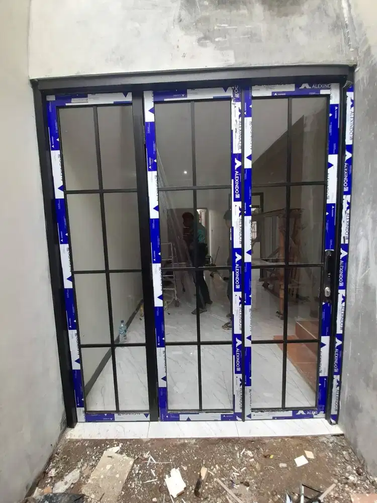 Jual kusen aluminium pintu jendela bisa Custom lokasi kita dijatibenin
