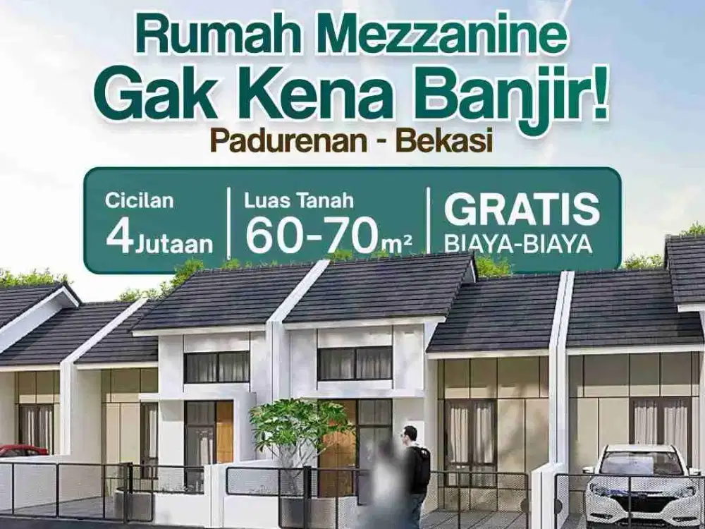 Dijual Rumah Baru Cluster Murah Mewah Bisa KPR Padurenan Mustika Kaya Bekasi Kota ZAH