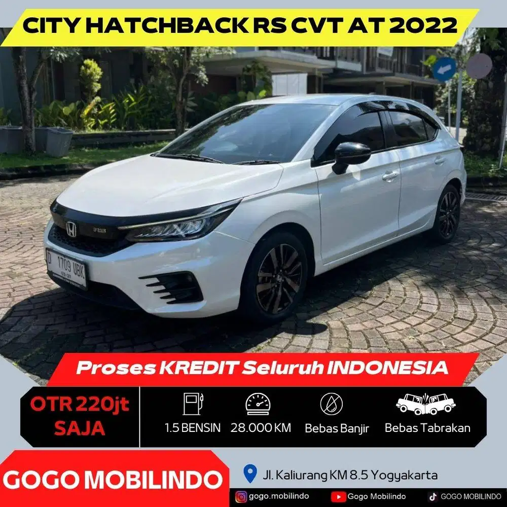 Honda City Hatchback RS CVT Matic 2022 ISTIMEWA DP Minim Jazz