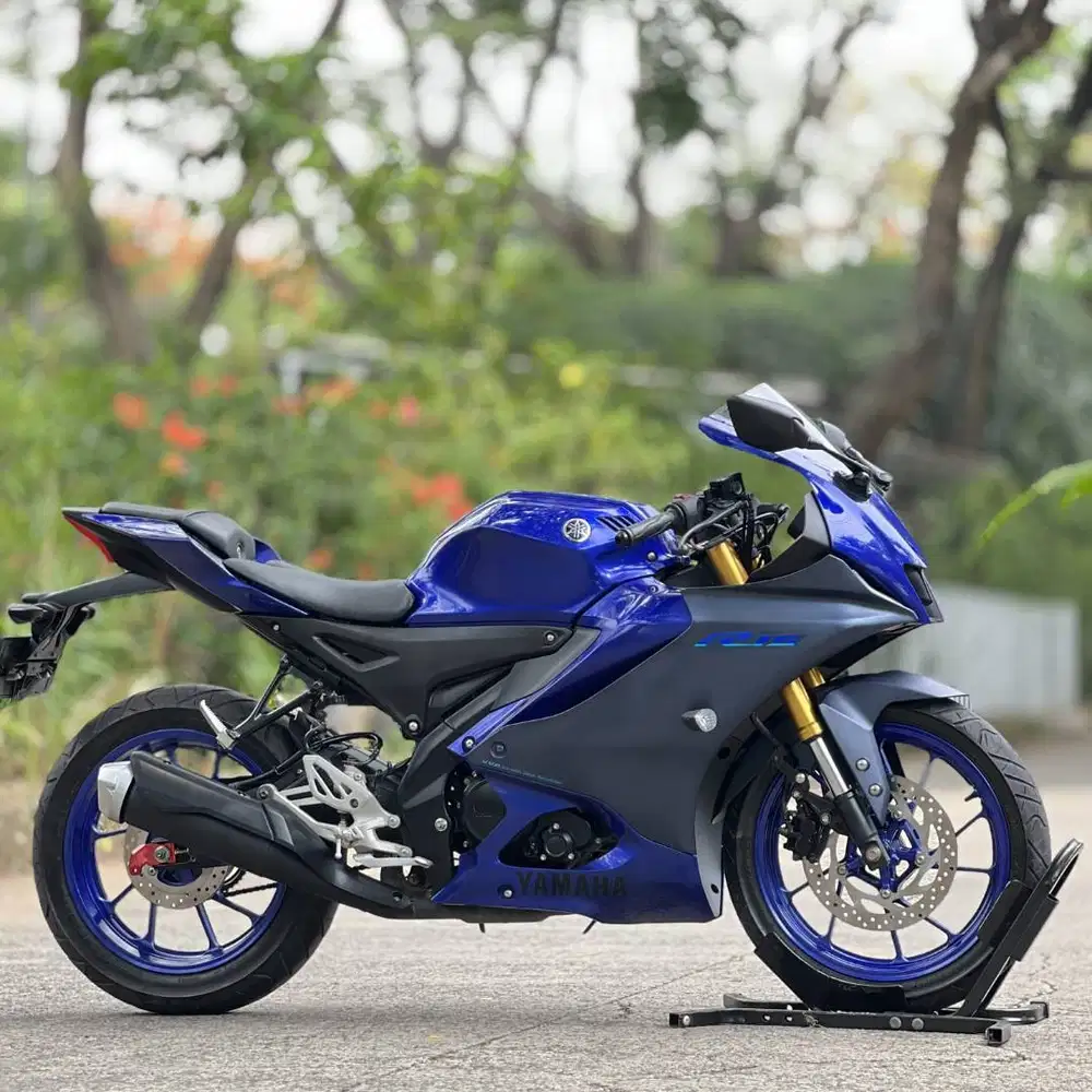 YAMAHA YZF R15 V4 BIRU 2023 KM RENDAH PAJAK PANJANG SIAP PAKAI