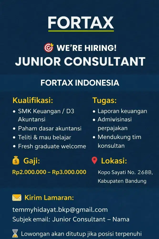 Junior Tax Consultant