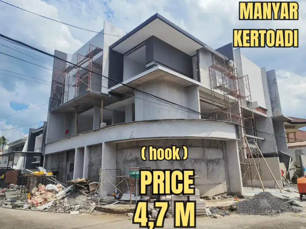 ‼️BARU GRESS‼️ RUMAH HOOK MANYAR KERTOADI LOKASI CIAMIK. DEKAT KLAMPIS, KERTAJAYA, DHARMA HUSADA, NGINDEN, MERR, GALAXY MALL