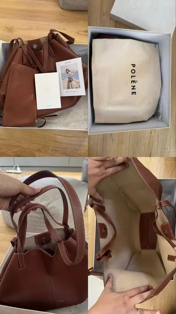 Polene Cyme - Cognac -(32 x 38 x 17 cm)