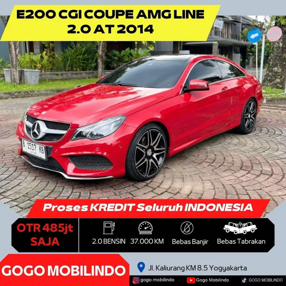 Mercy E200 CGI Coupe AMG Line 2014 FAVORIT ANTIK DP Minim Kredit Murah