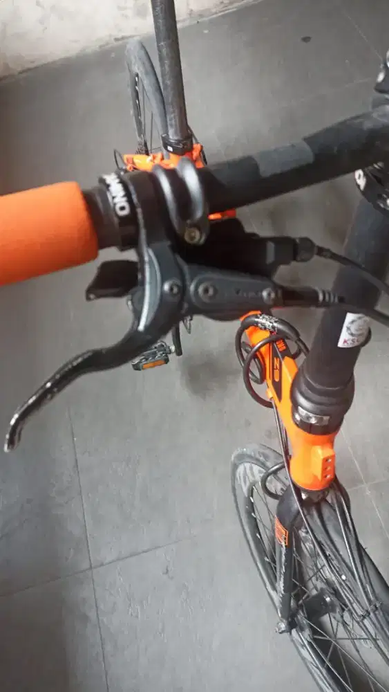 Dijual speda Lipat ecozmo Z9 hitam orenz