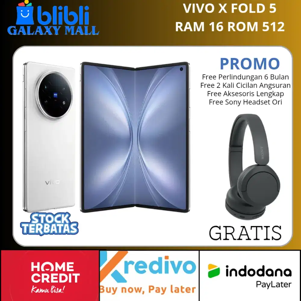 Vivo X Fold 5 Stock Terbatas Cicilan 0 Persen