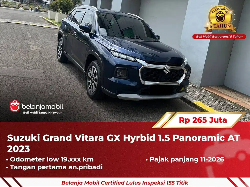 [ GARANSI 5TH ] Suzuki Grand Vitara GX Hyrbid 1.5 Panoramic 2023/2024