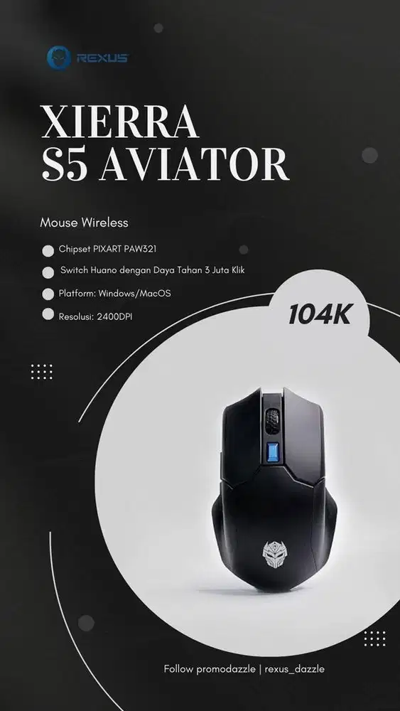Gaming mouse rexus S5 aviator