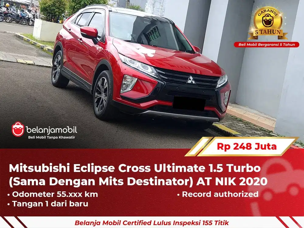 [ GARANSI 5TH ] Mitsubishi Eclipse Cross Ultimate 1.5 Turbo 2020/2021