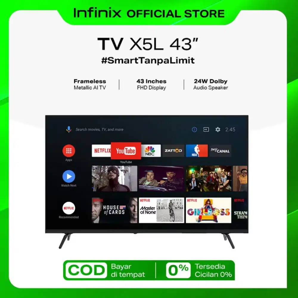 INFINIX SMART TV 43 INCH (ANDROID 14)
