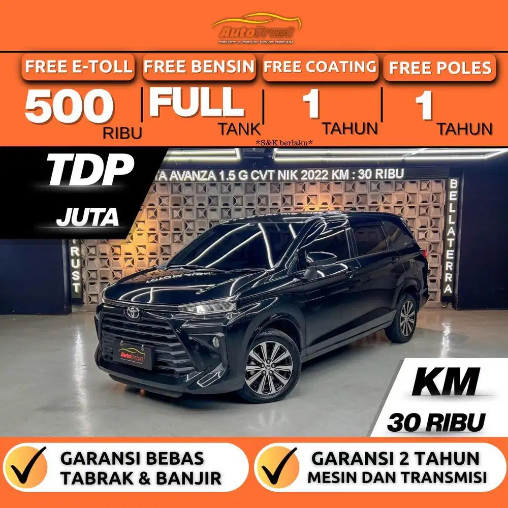 CASH 199 JT Toyota Avanza G 1.5 A/T Nik.2022