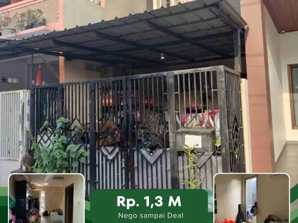 Dijual Rumah 2 Lt 4 x 15 m2 di Arcadia Daan Mogot Cluster B ada    3 kt 2 km full furniture, harga pasaran 1,3 m di jual murah banget!! Survei !!