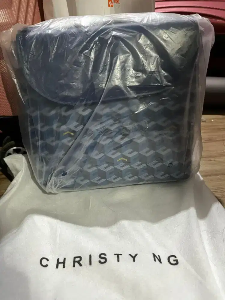 Christy Ng Julio Monogram Pattern Blue