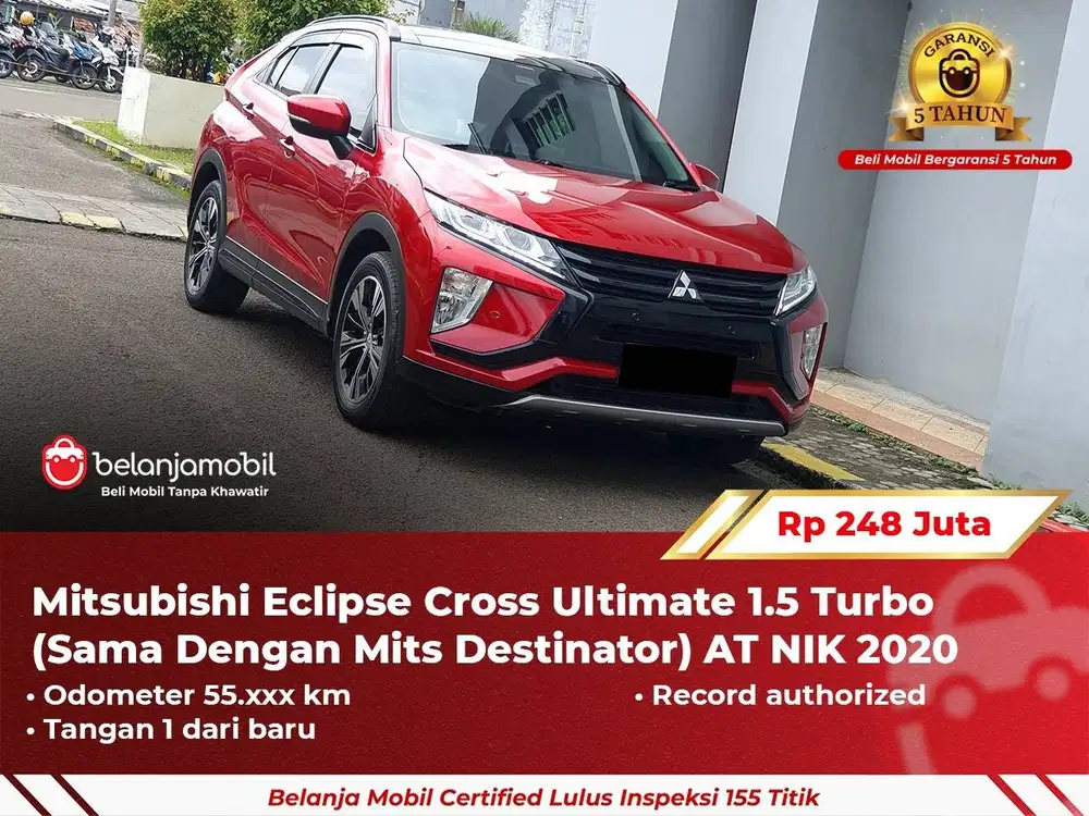 [ GARANSI 5TH ] Mitsubishi Eclipse Cross Ultimate 1.5 Turbo 2020/2021