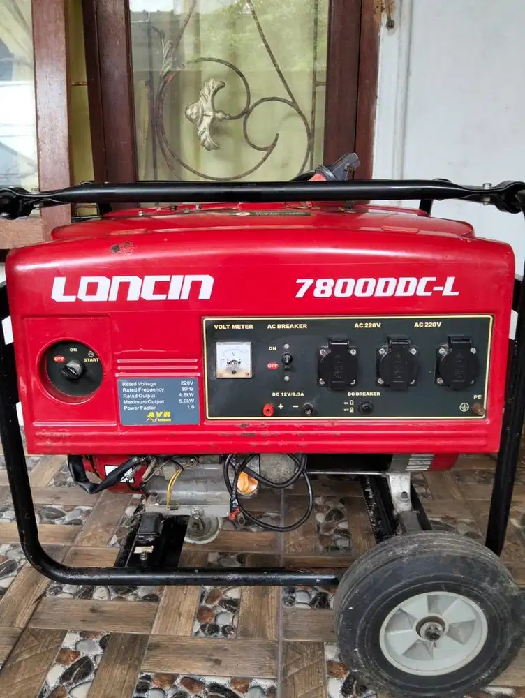 Jual Genset Gas Loncin 7800DDC-L bahan bakar Gas