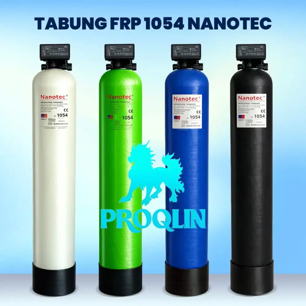 Tabung Filter Air FRP 1054 Nanotec + Head Otomatis 3 Way Valve Runxin