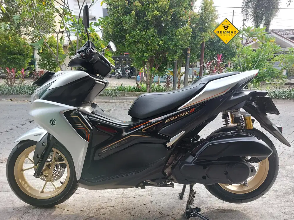 (DP 1 Jt)‼️ Yamaha Aerox ABS Keyless Connected Silver Mulus 2023