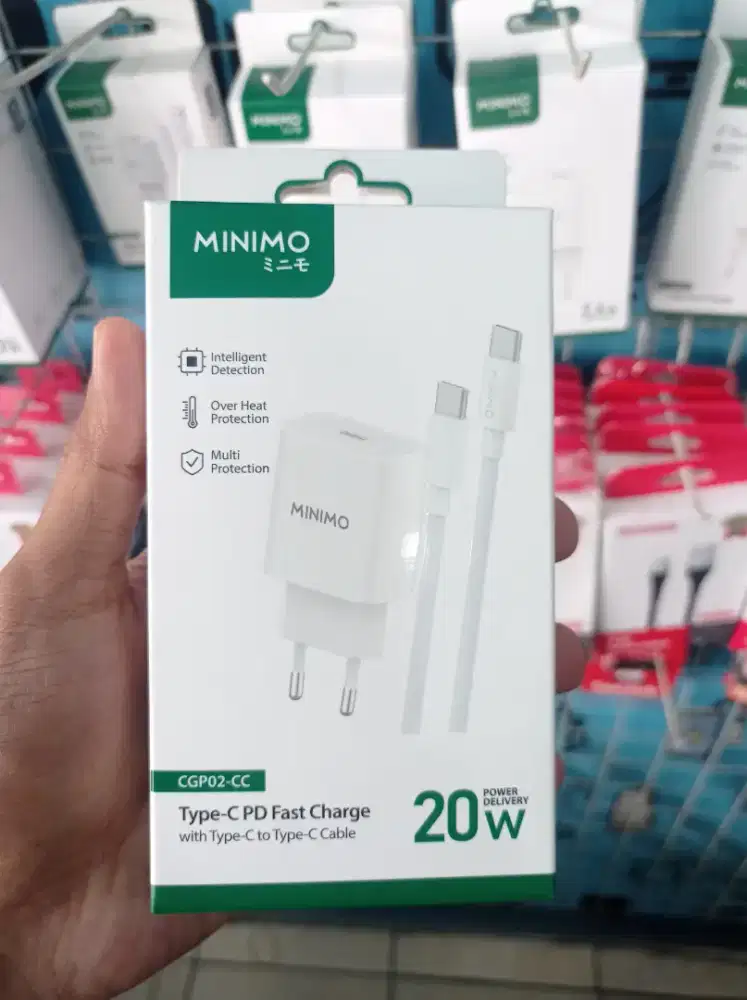 Travel Charger Type-C to Type-C 20W Minimo