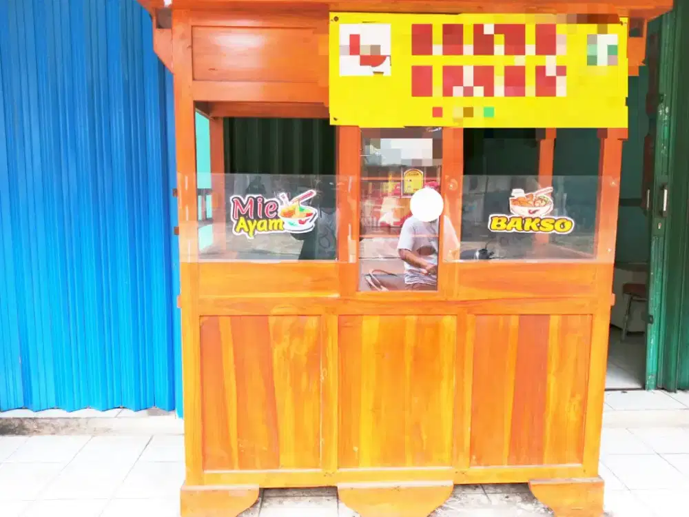 Jual Gerobak Bakso & Mie Ayam kayu Jati