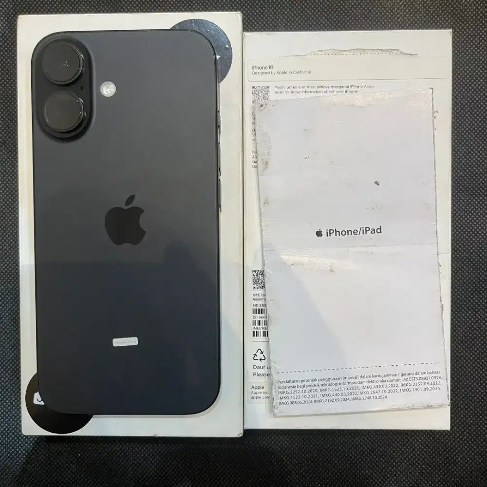 Iphone 16 black 128 GB Ibox Bh 99%