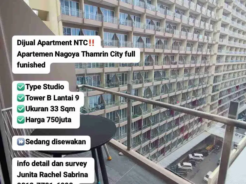 Dijual Cepat Apartment Nagoya Thamrin City