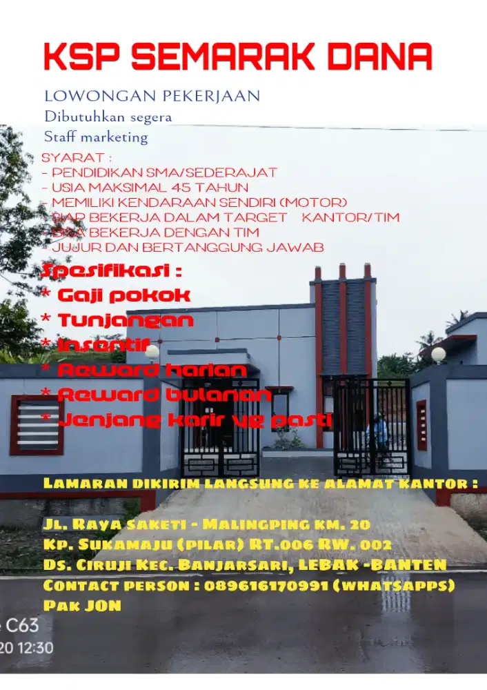 Lowongan KSP semarak dana