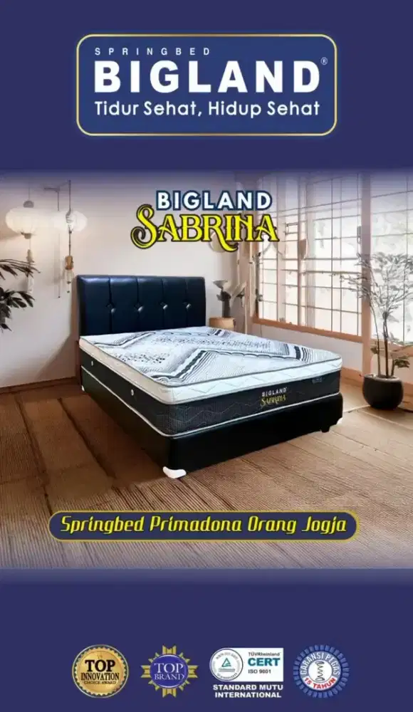 springbed Set Bigland Sabrina Ukuran 100 Murah Area Jogja (dwi)