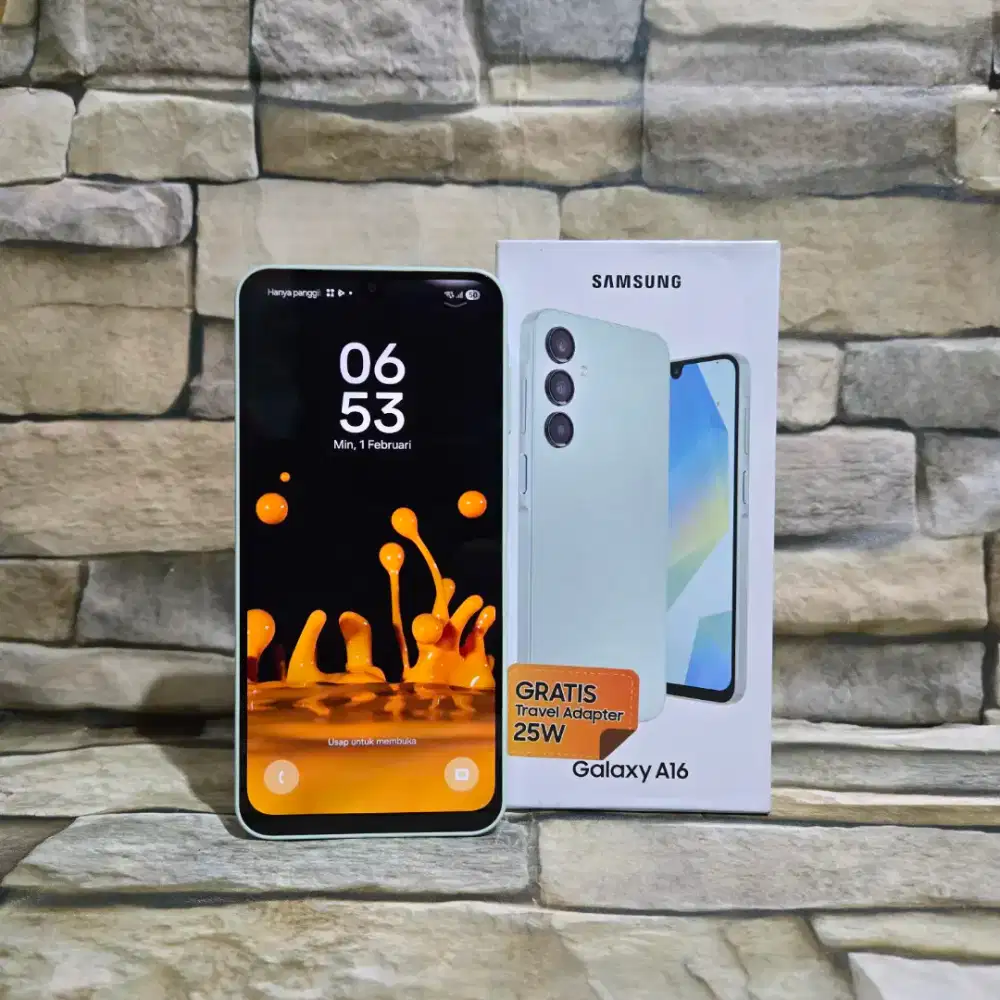 Samsung Galaxy A16 4G 8/128 Green Fulset segel mulus 99% like new