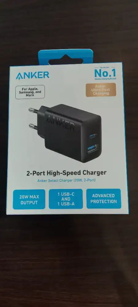 Wall Charger PowerPort 20W 2 Port A2348L11 - Black