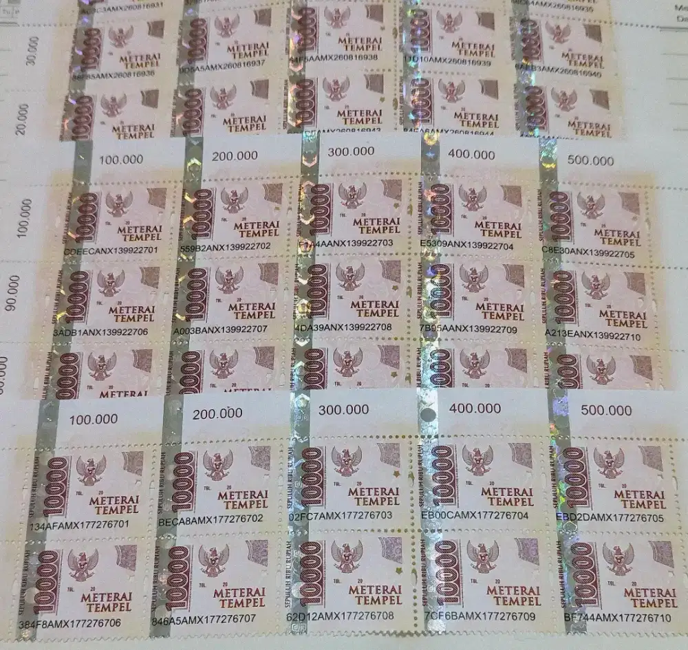 Materai 10 Ribu Asli