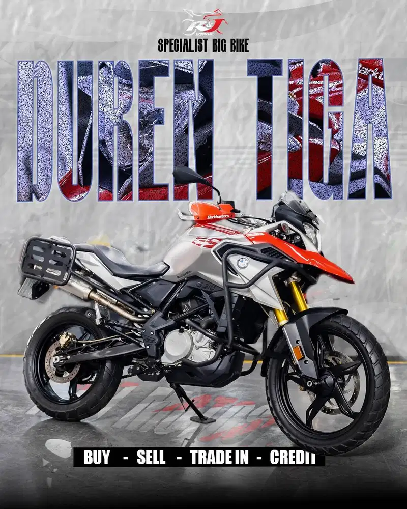 BMW GS 310 GS310 Km 12.000an warna Merah Silver Full Paper