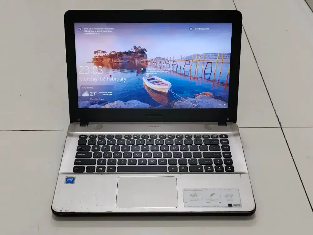 Asus vivobook x441m Intel celeron n4000 ram 4 gb hdd 500 gb