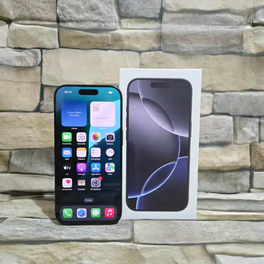 Iphone 16 Pro 128Gb Resmi ibox BH 100% Fulset segel mulus 99% like new