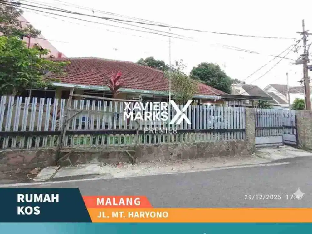 Dijual Rumah Induk + Rumah Kost Strategis Di MT. Haryono, Malang