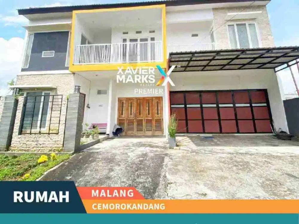 Dijual Rumah Modern Luas + Ruang Usaha di Cemorokandang Kota Malang