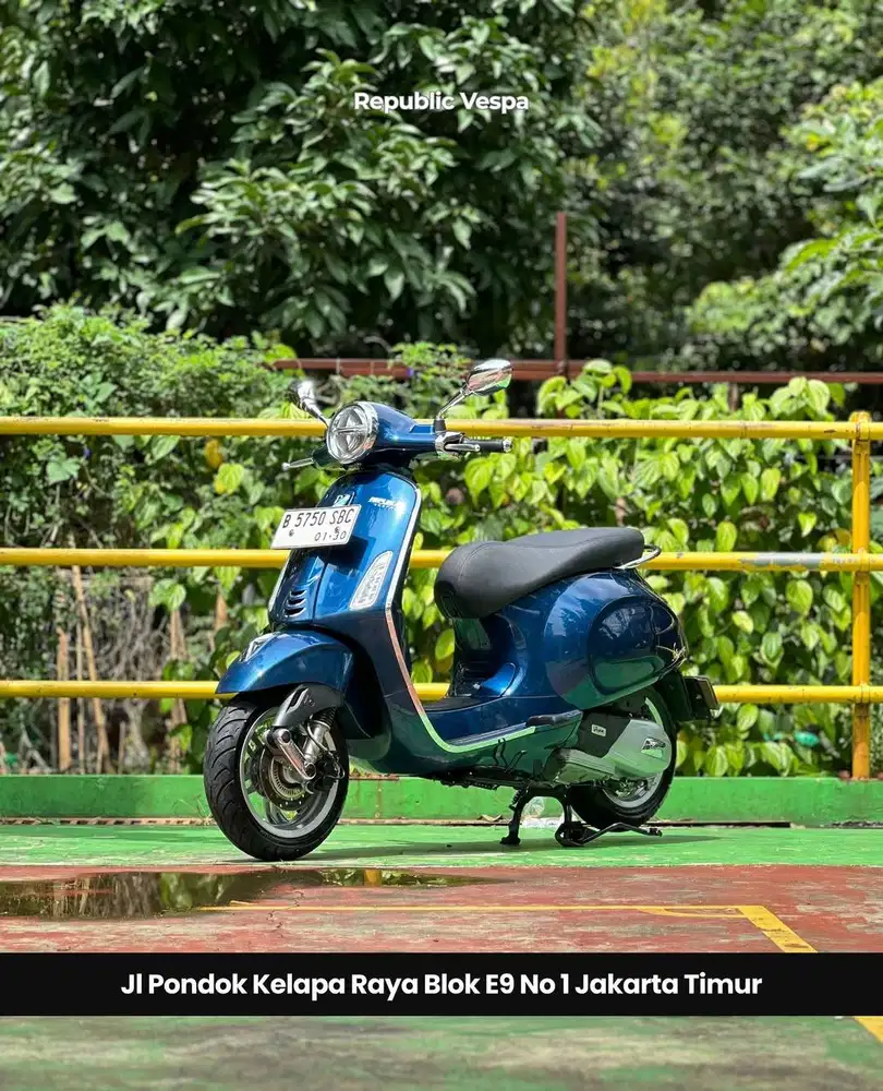 PIAGGIO VESPA PRIMAVERA 150 IGET ABS LED NEW MODEL TH 2024 WARNA BLUE