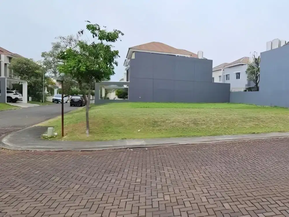 Kavling Cluster Dbanyan hoek 349m 17,5x20 JGC Jakarta Garden City