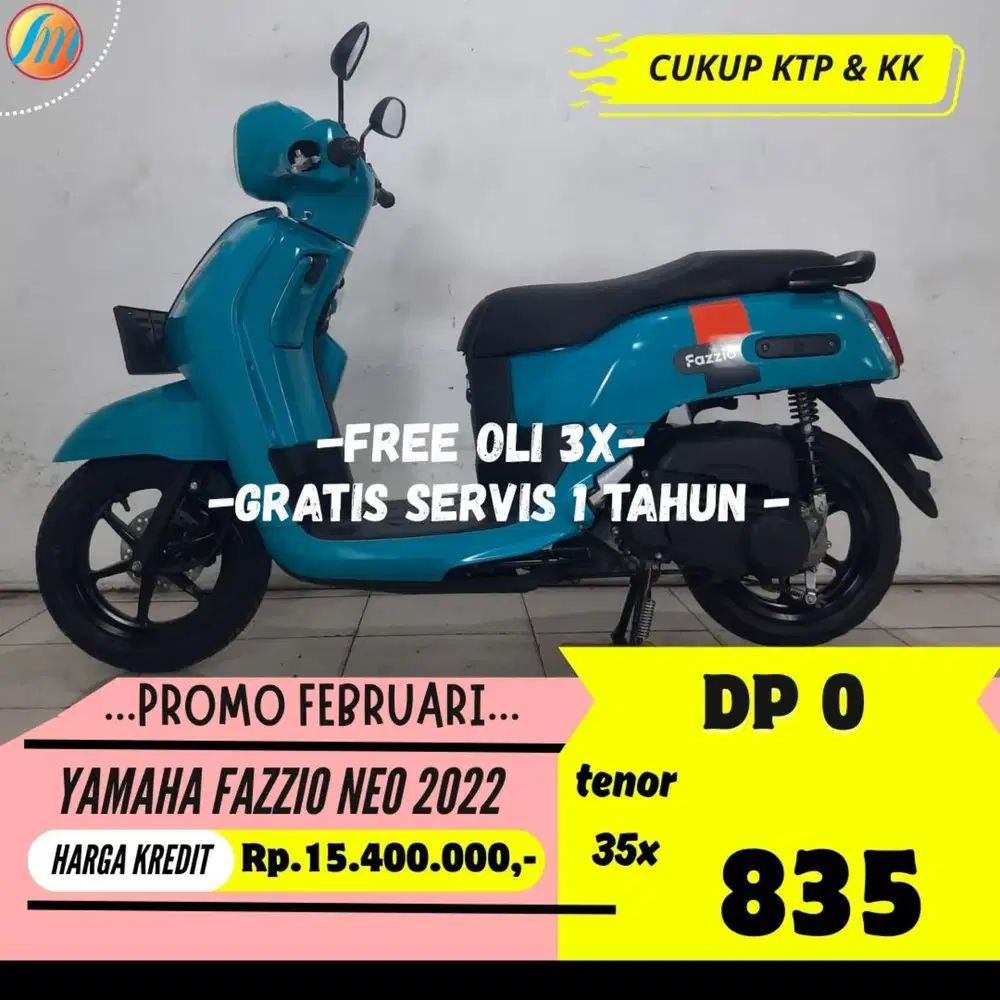YAMAHA FAZZIO NEO 2022 KREDIT (TANPA DP) ANGSURAN SANGAT RINGAN KTP KK