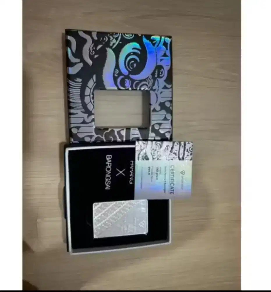 Perak murni 99,99 Logam Mulia 100 gram merek indogold