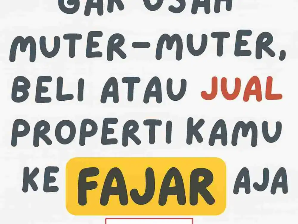 100% Tidak banjir rumah siap huni di cluster bintara