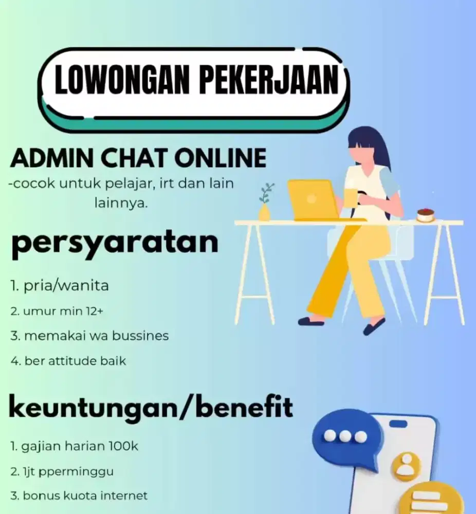Loker Freelance Admin Olshop
