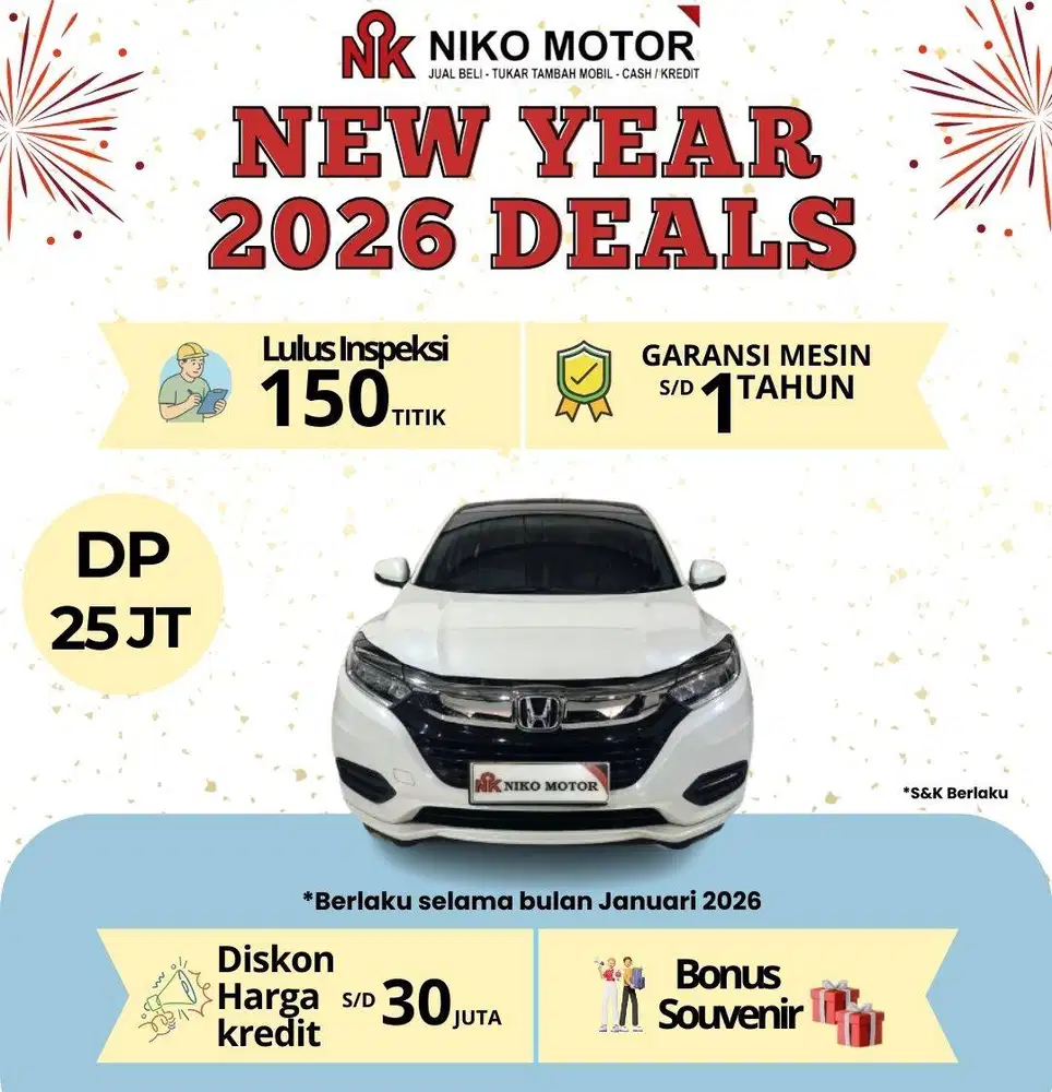 (SPT BARU KM16RB) HRV 1.8 PRESTIGE 2020 AT :2019|2021