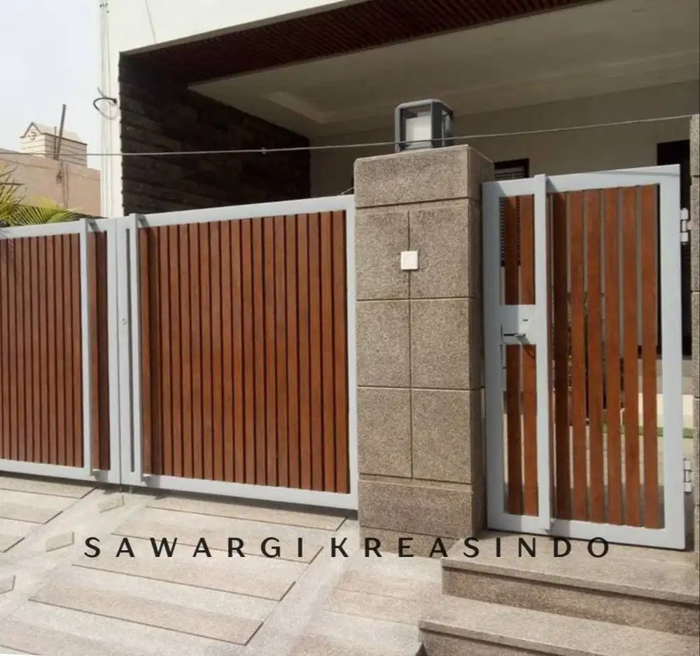 Pagar rumah sliding dan lipat, tukang pasang service terpercaya, murah