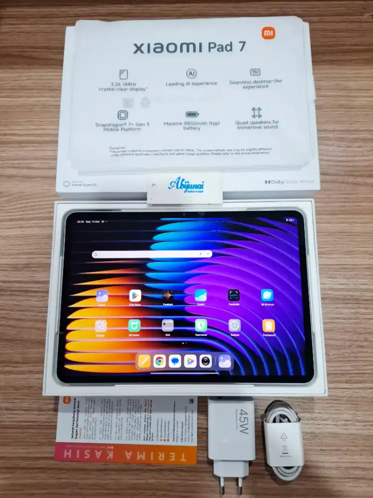 Xiaomi Pad 7 8/256GB Second Like New - Garansi 7 Bulan